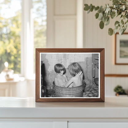Children Bathe at Oklahoma City Community Camp July 1939 - Available at KNOWOL