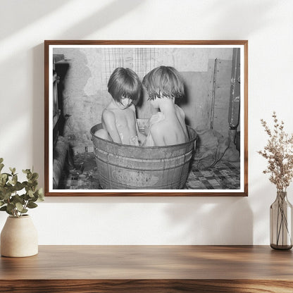 Children Bathing at Community Camp Oklahoma City 1939 - Available at KNOWOL