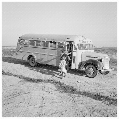 Children Board School Bus in Dead Ox Flat Oregon 1939 - Available at KNOWOL