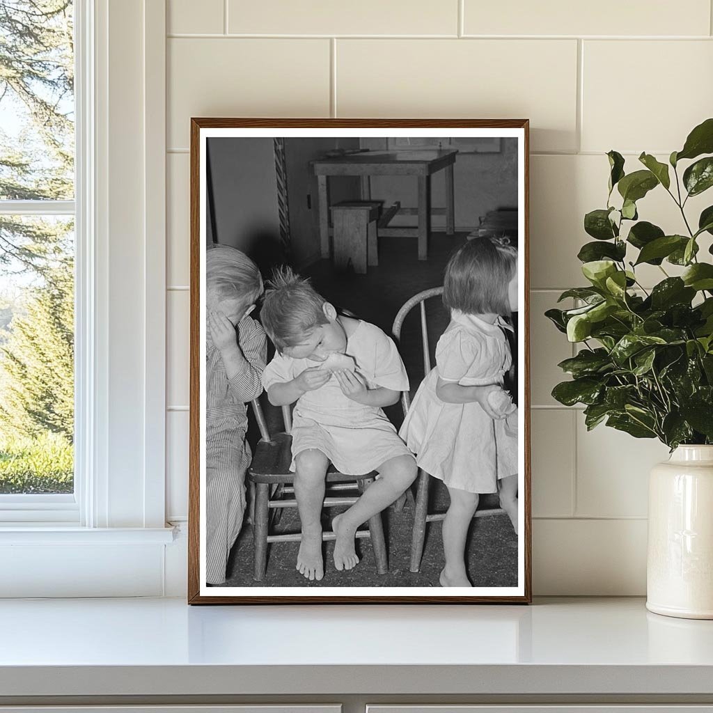 Children Eating Grapefruit at WPA Nursery School 1940 - Available at KNOWOL