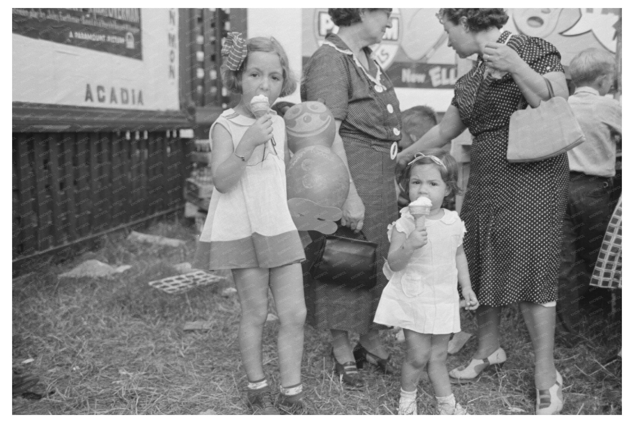 Children Eating Ice Cream at National Rice Festival 1938 - Available at KNOWOL