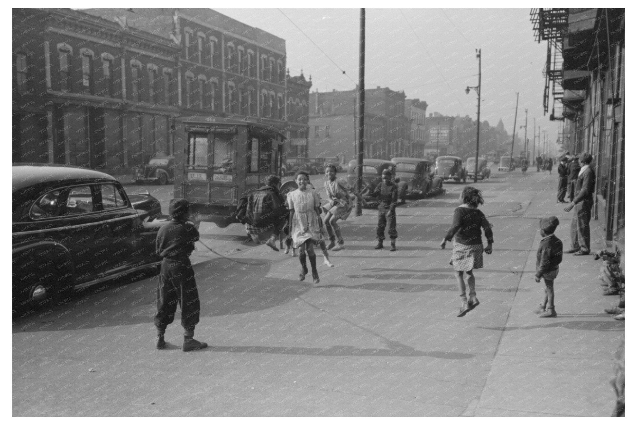 Children from South Side Chicago April 1941 Vintage Photo - Available at KNOWOL