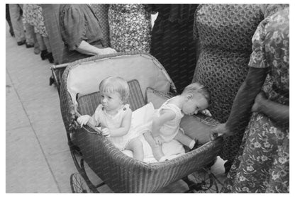 Children in Buggy at National Rice Festival 1938 - Available at KNOWOL