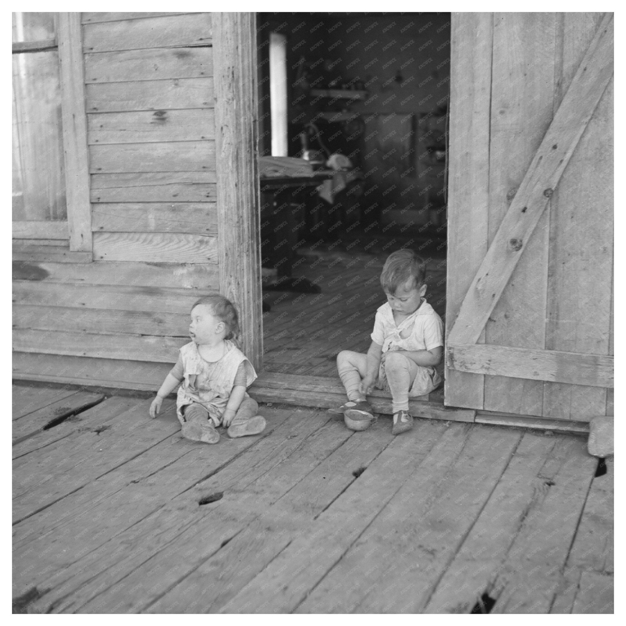 Children in Gibbs City Michigan April May 1937 - Available at KNOWOL