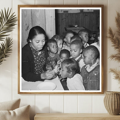 Children in Lakeview Arkansas Receive Cod Liver Oil 1938 - Available at KNOWOL