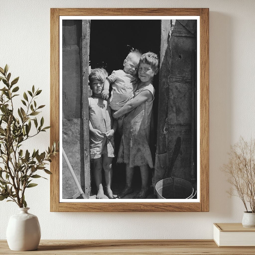 Children in Old Sacks at Mays Avenue Camp 1939 - Available at KNOWOL