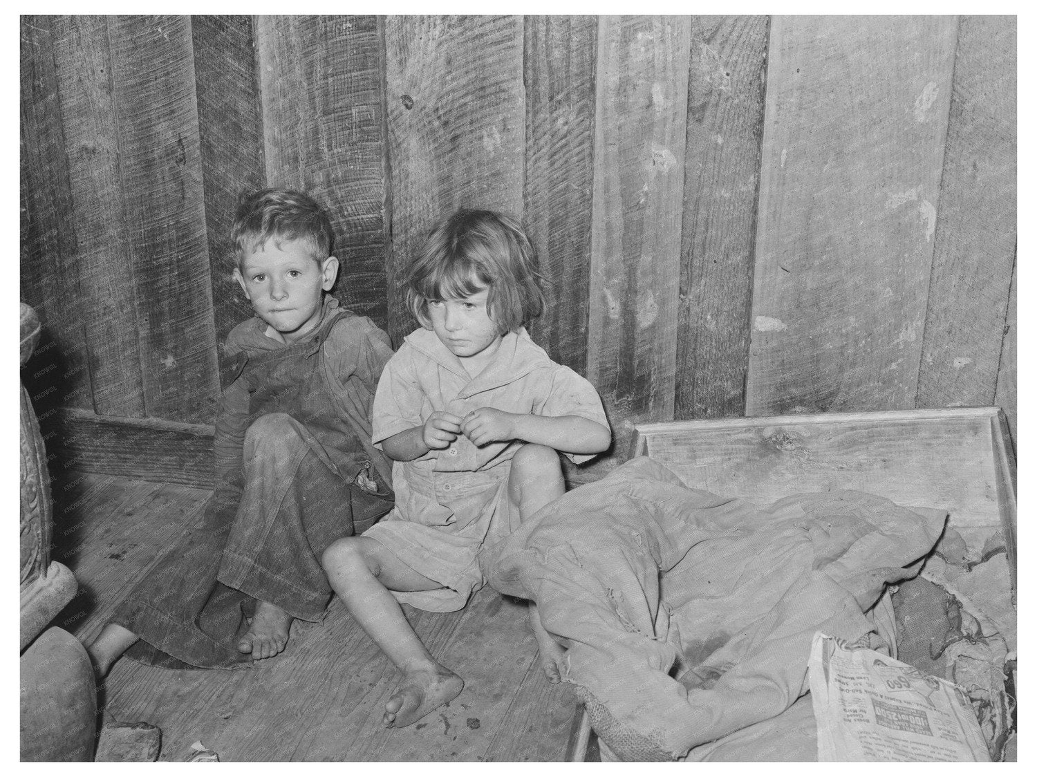 Children in Relief Family Jefferson Texas March 1939 - Available at KNOWOL