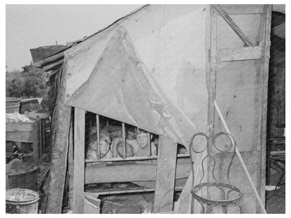 Children in Shack Home Mays Avenue Camp Oklahoma City 1939 - Available at KNOWOL