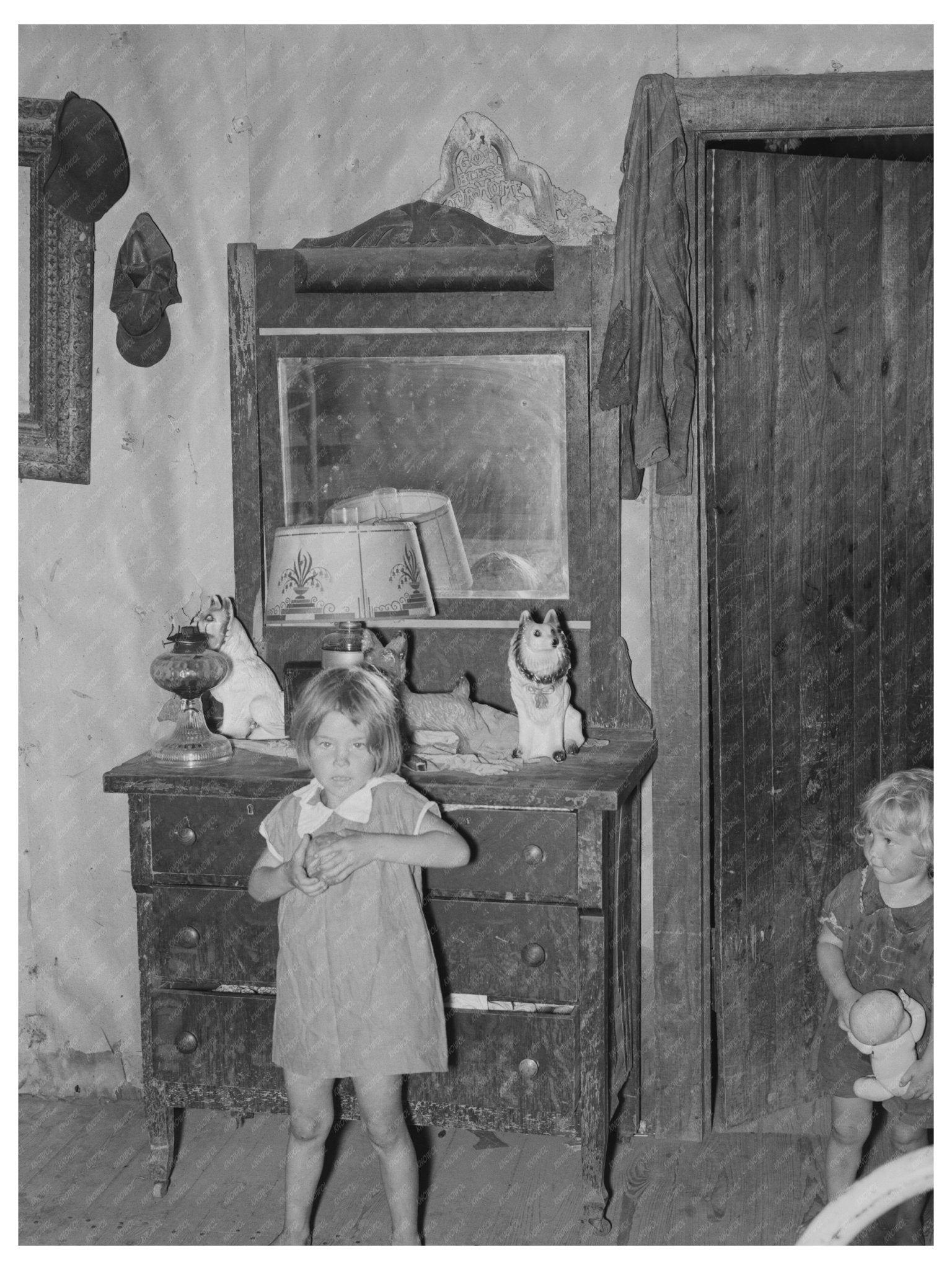 Children in Shack Home Southeast Missouri Farms 1938 - Available at KNOWOL