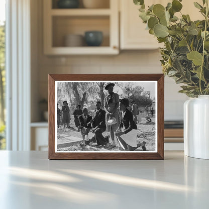 Children in Sunday Best on All Saints Day New Roads 1938 - Available at KNOWOL