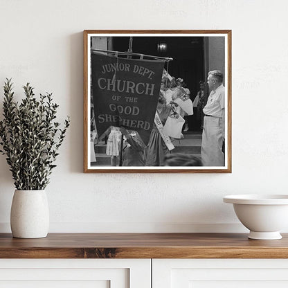 Children Leaving Church of the Good Shepherd Brooklyn 1944 - Available at KNOWOL