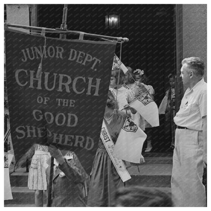 Children Leaving Church of the Good Shepherd Brooklyn 1944 - Available at KNOWOL