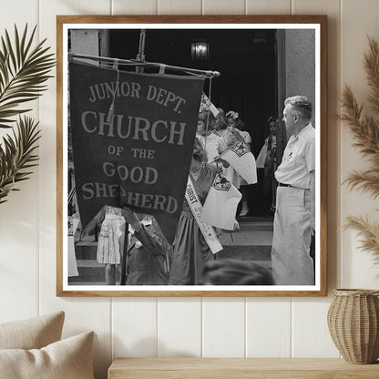 Children Leaving Church of the Good Shepherd Brooklyn 1944 - Available at KNOWOL