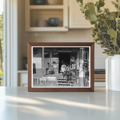 Children Leaving Store in Mix Louisiana 1938 - Available at KNOWOL