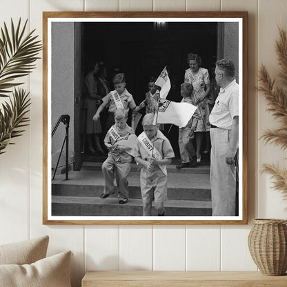 Children Leaving Sunday School Brooklyn June 1944 - Available at KNOWOL