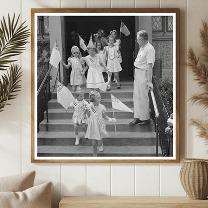 Children Leaving Sunday School in Brooklyn June 1944 - Available at KNOWOL