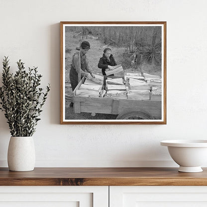 Children Loading Firewood in Rural Michigan 1937 - Available at KNOWOL