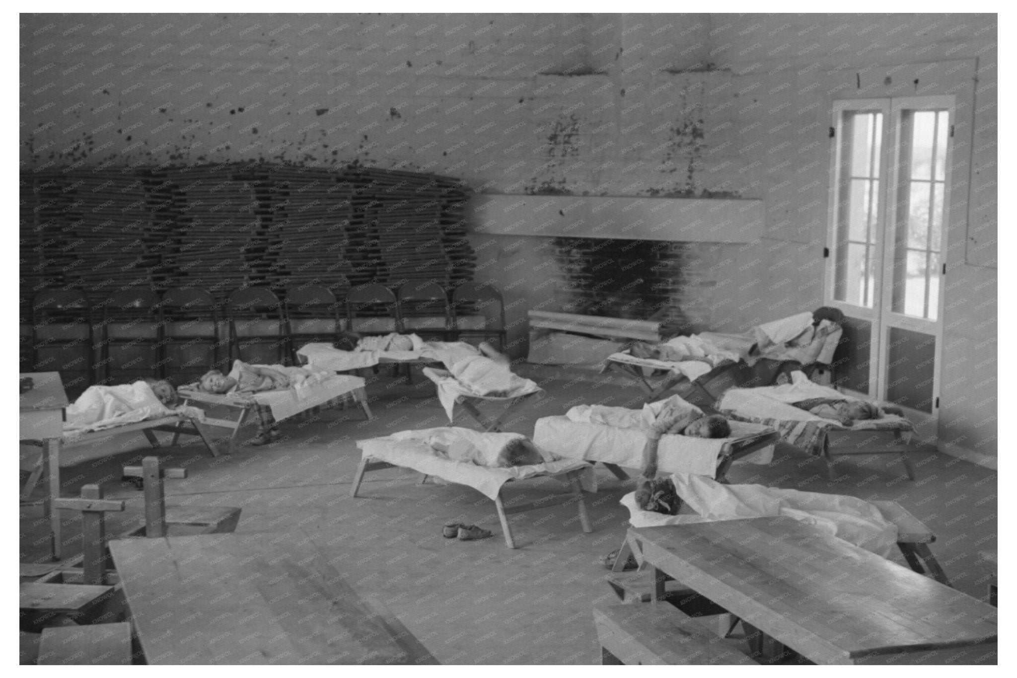 Children Napping at WPA Nursery School Arizona April 1940 - Available at KNOWOL