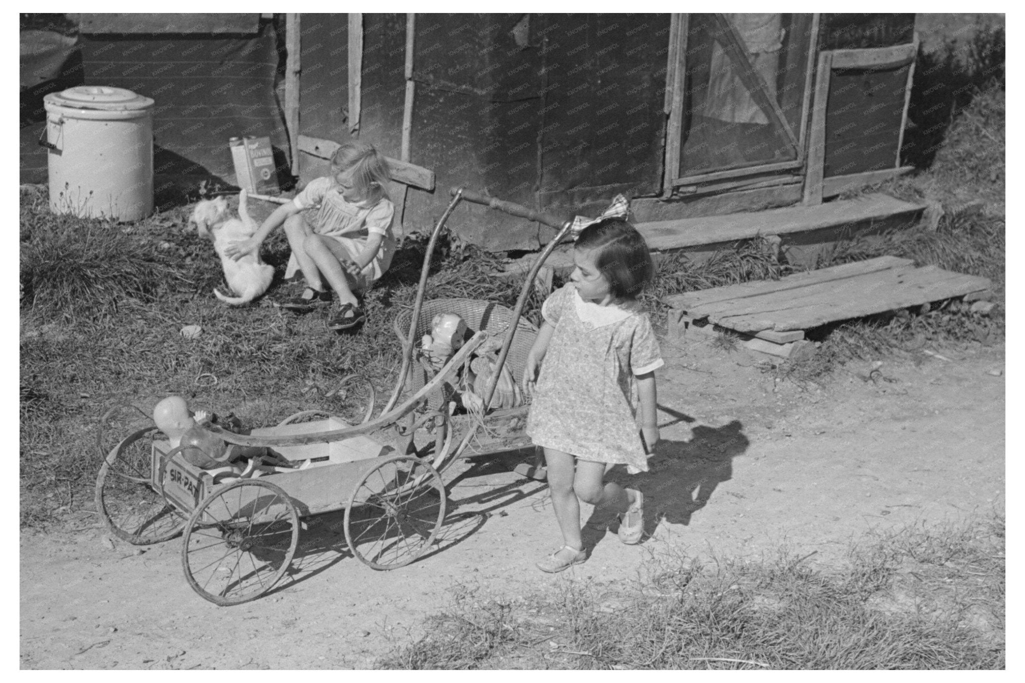 Children of a Farmer Near Northome Minnesota 1937 - Available at KNOWOL