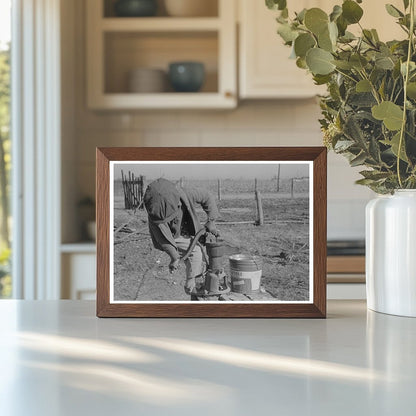 Children of African American Sharecroppers at Water Pump 1939 - Available at KNOWOL