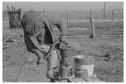 Children of African American Sharecroppers at Water Pump 1939 - Available at KNOWOL