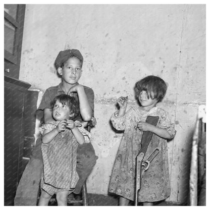 Children of Alonzo Heath on Wisconsin Farm June 1937 - Available at KNOWOL