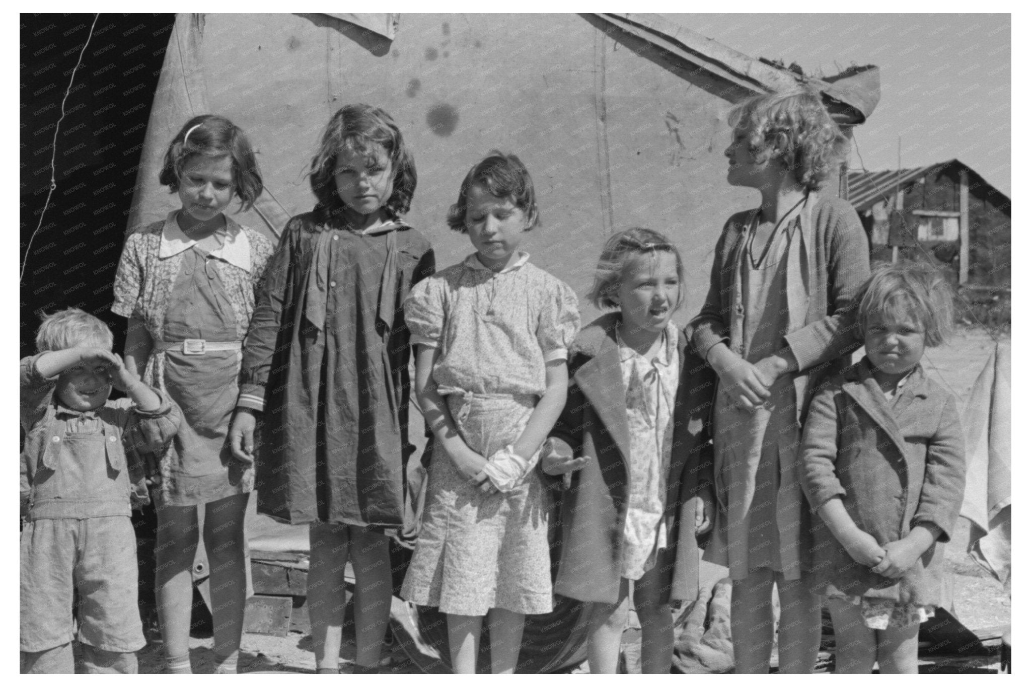 Children of Migrant Camps Nueces Bay Texas February 1939 - Available at KNOWOL