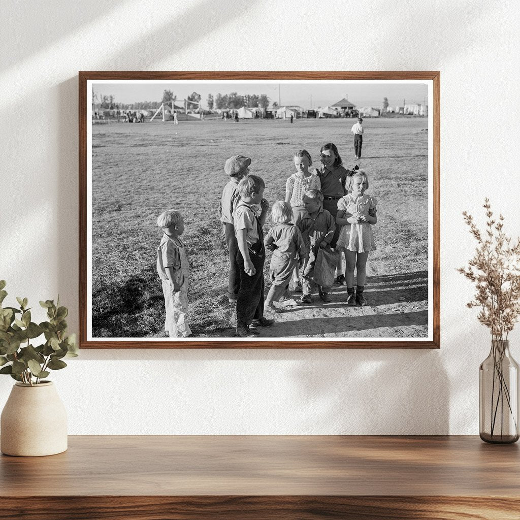 Children of Migratory Pea Pickers Brawley California 1939 - Available at KNOWOL