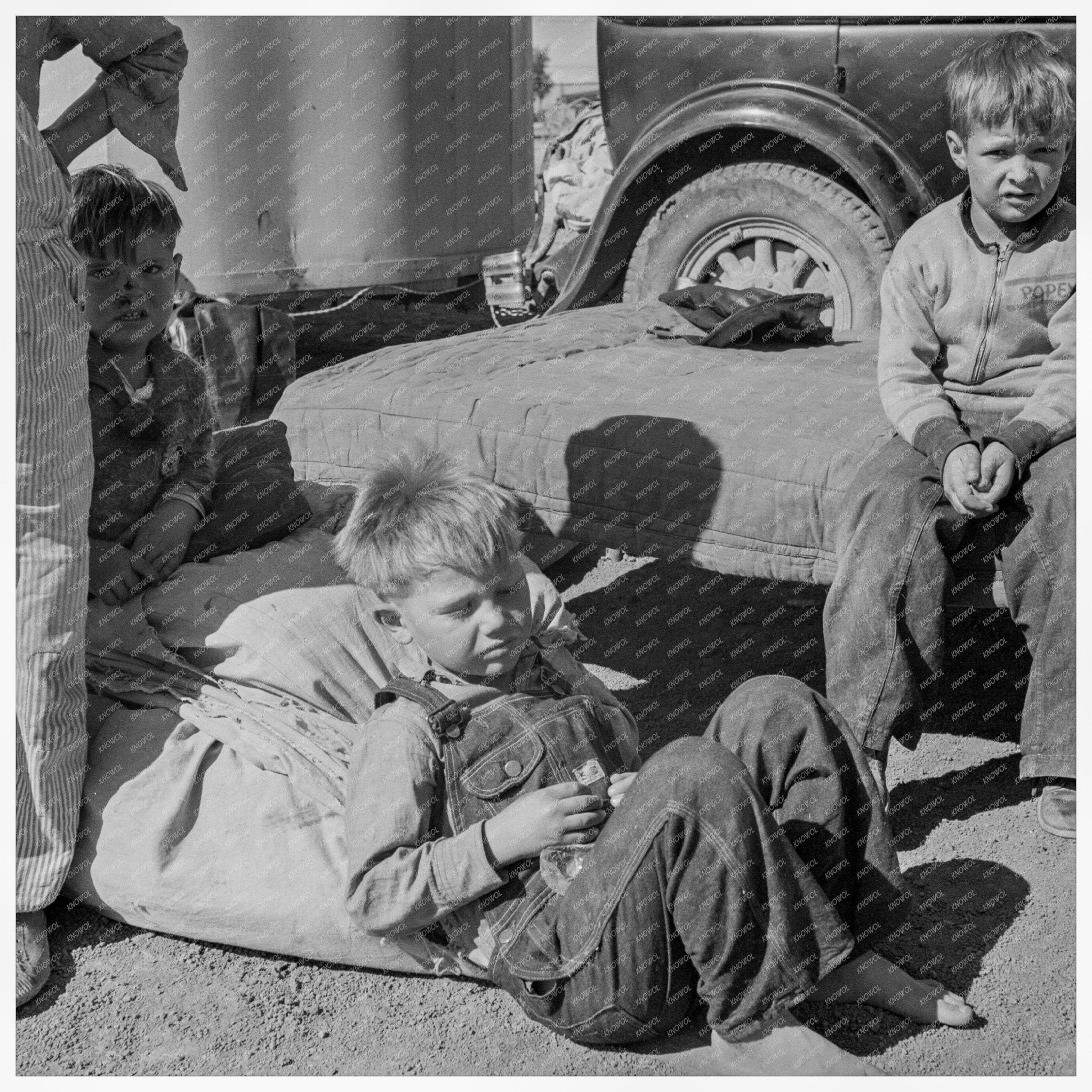 Children of Oklahoma Migrant Families 1937 Photo - Available at KNOWOL