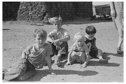 Children of Olaf Fugelberg Family in North Dakota 1937 - Available at KNOWOL