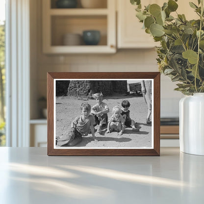 Children of Olaf Fugelberg Family in North Dakota 1937 - Available at KNOWOL