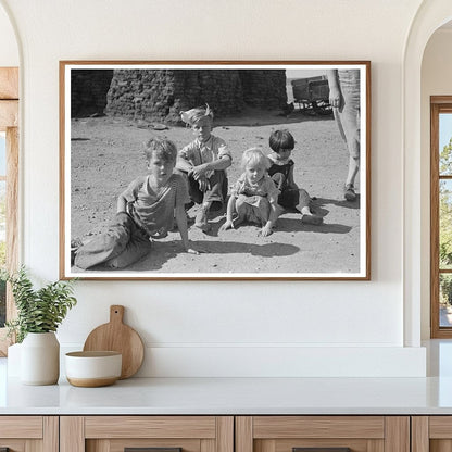 Children of Olaf Fugelberg Family in North Dakota 1937 - Available at KNOWOL
