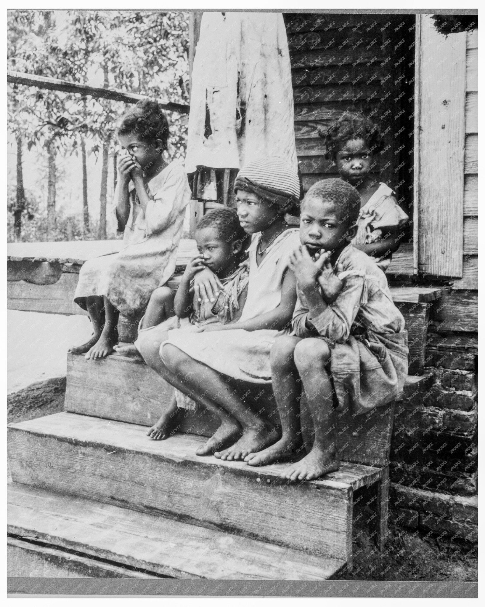 Children of Turpentine Worker in Cordele Alabama July 1936 FSA/OWI Collection - Available at KNOWOL