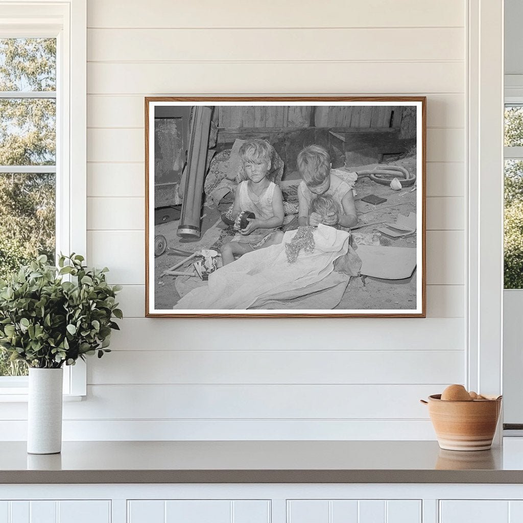 Children Playing at Camp on Mays Avenue Oklahoma City 1935 - 1942 - Available at KNOWOL