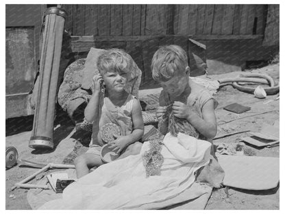 Children Playing at Mays Avenue Camp Oklahoma City 1939 - Available at KNOWOL