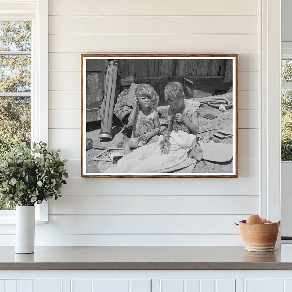 Children Playing at Mays Avenue Camp Oklahoma City 1939 - Available at KNOWOL