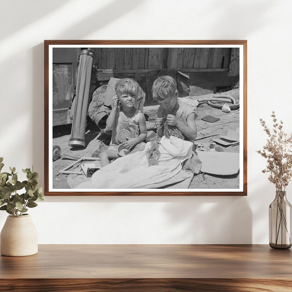 Children Playing at Mays Avenue Camp Oklahoma City 1939 - Available at KNOWOL