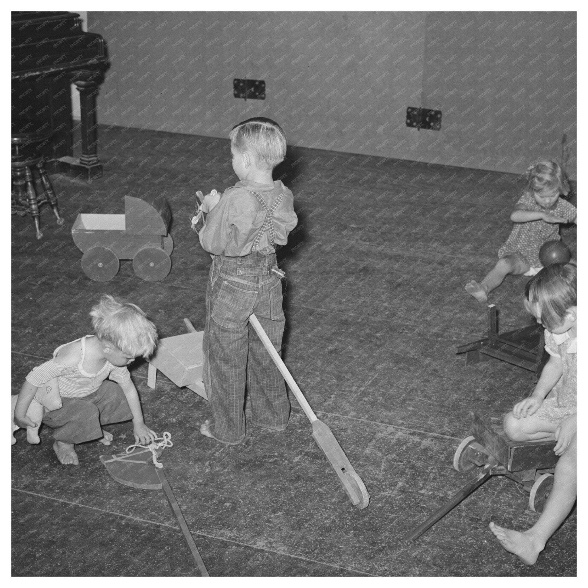 Children Playing at WPA Nursery School 1940 Arizona - Available at KNOWOL