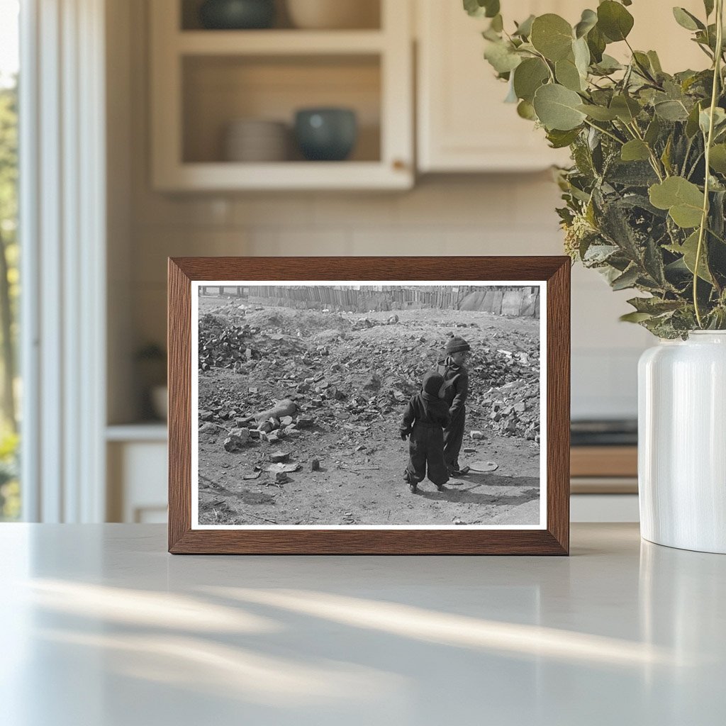 Children Playing by Deceased Dog Chicago April 1941 - Available at KNOWOL