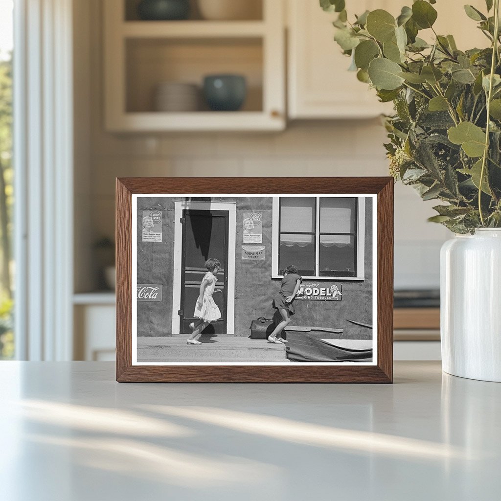 Children Playing in Front of Saloon Gemmel Minnesota 1937 - Available at KNOWOL