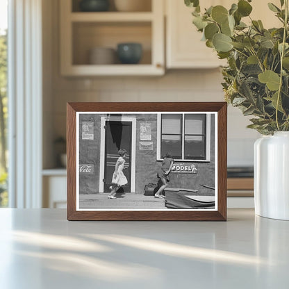 Children Playing in Front of Saloon Gemmel Minnesota 1937 - Available at KNOWOL