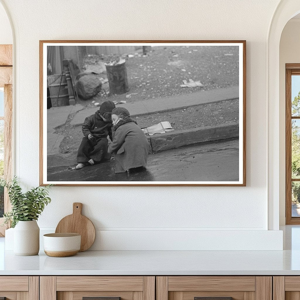 Children Playing in Gutter Bronx November 1936 - Available at KNOWOL