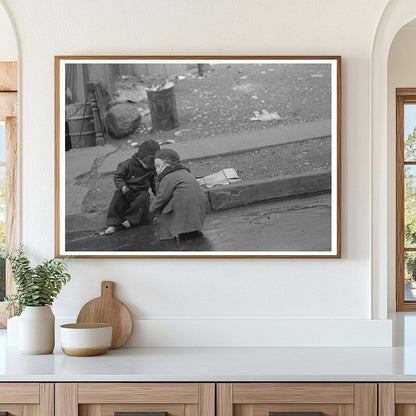 Children Playing in Gutter Bronx November 1936 - Available at KNOWOL