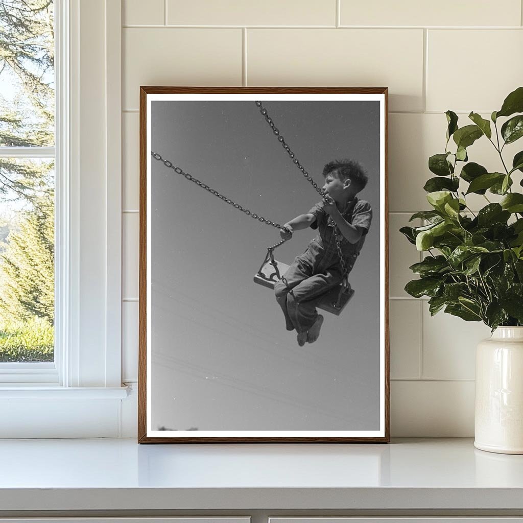 Children Playing on Slide in Caldwell Idaho 1941 - Available at KNOWOL