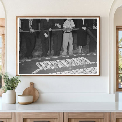 Children Playing Pitching Pennies at 1938 Louisiana Fair - Available at KNOWOL