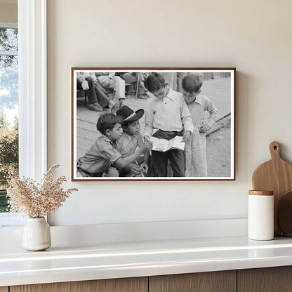 Children Reading Comics in Mogollon New Mexico 1940 - Available at KNOWOL