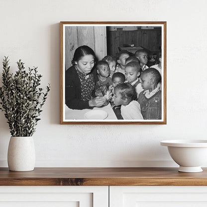 Children Receiving Cod Liver Oil in Arkansas Nursery School 1938 - Available at KNOWOL