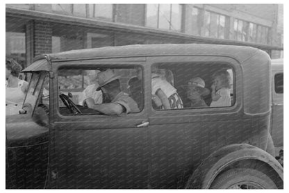 Children Sitting on Car Fenders Steele Missouri August 1938 - Available at KNOWOL