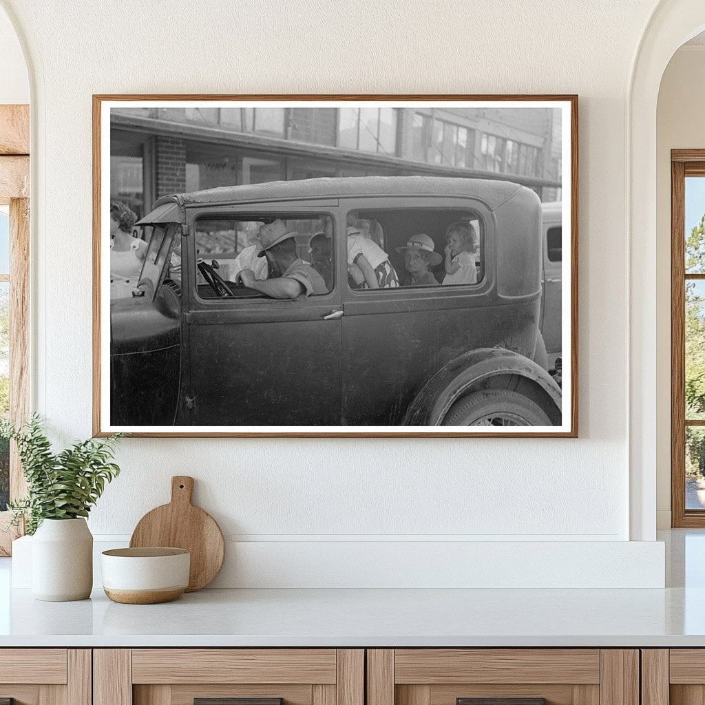 Children Sitting on Car Fenders Steele Missouri August 1938 - Available at KNOWOL