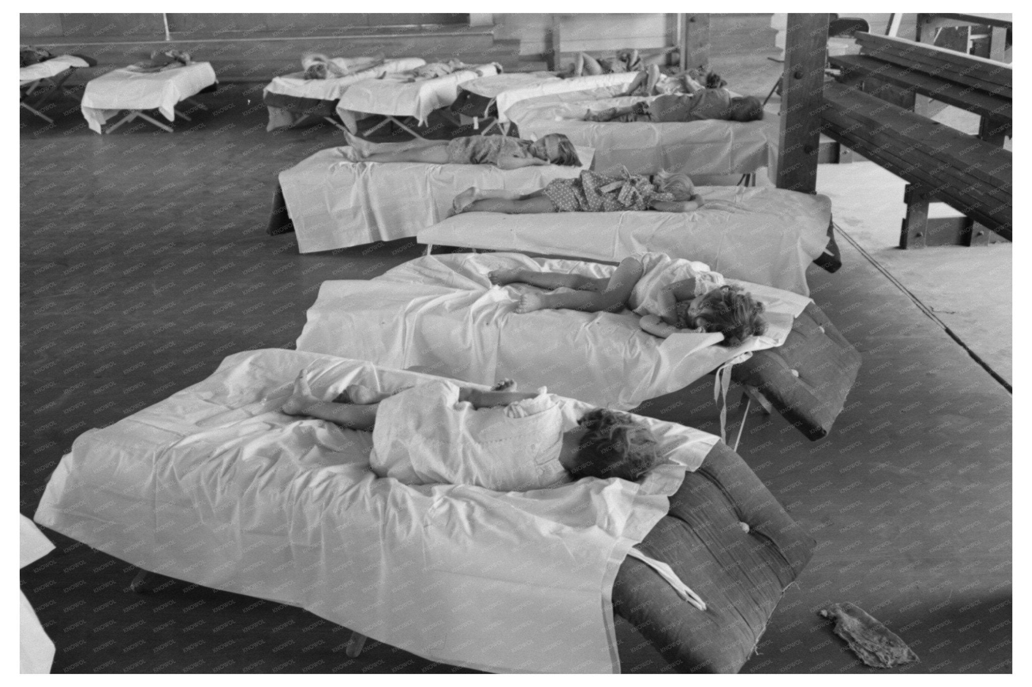 Children Sleeping at WPA Nursery School Arizona May 1940 - Available at KNOWOL